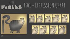 Five Fables: Cat expressions chart