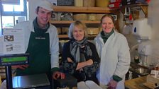 Andy & Kathy Swinscoe with Fiona Beckett