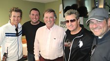 Country music stars Rascal Flatts with Sir Terry.