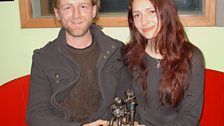 Phillip Henry & Hannah Martin with their Best Duo 2014 ˿ Folk Award