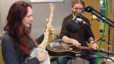 Phillip Henry & Hannah Martin (with banjo)  playing live at ˿ Leeds