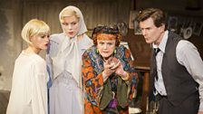 Jemima Rooper, Janie Dee, Angela Lansbury and Charles Edwards in Blithe Spirit