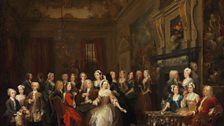 An assembly at Wanstead House by William Hogarth, 1728-31