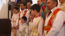 H.E. Archbishop Toma pictured with the Deacons