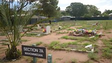 'Mohamedan' graves, mainly of the Afghan cameleers and their descendants, in the Alice Springs cemetary.