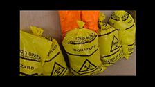 Biohazard bags.