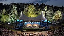 Simon Rattle conducting Beethoven's Ninth Symphony at Waldbühne, Berlin.