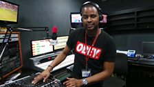 DJ Xclusive recording his Xtra Talent mix in Cool FM