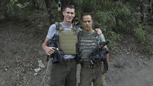 Tim Hetherington (left) and Sebastian Junger (right)