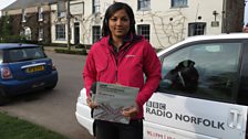 Katherine was in Great Massingham to start the day's show