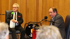 John Banville and James Naughtie take questions from the audience