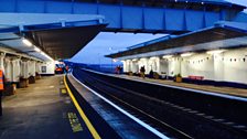 Dawlish Station at sunrise