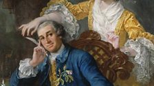 William Hogarth, David Garrick and his Wife, Eva-Maria Veigel, 1757-64.