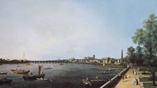 Giovanni Antonio Canal, called Canaletto, London: The Thames from Somerset House Terrace towards Westminster, c. 1750