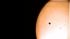 Venus transits the Sun