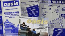 Oasis play Knebworth Park on 10 & 11 August 1996