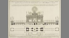 A Plan and Elevation of the Royal Fire-Works ...