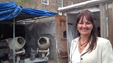 Sarah McLeod, chief executive of Cromford Mills, outside 'Building 17' at Cromford Mills