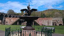 Boy and Swan Fountain cast by the Coalbrookdale Company in 1851 for the Great Exhibition