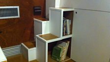 Staircase? Bookcase? Why not both? Innovative use of space is what Small Living is all about.