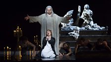 Sonya Yoncheva as Marguerite and Bryn Terfel as Mephistopheles in Act IV