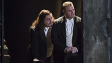 Bryn Terfel as Mephistopheles and Joseph Calleja as Faust in Act II