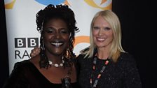 Anneka with Sharon D Clarke from The Amen Corner