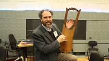 Thor Ewing with Viking harp