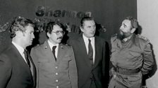 Fidel Castro stops over at Shannon