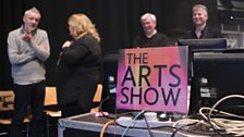 Johnny, Emma, Paul and Steve from 'The Arts Show' production team