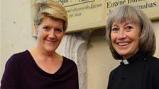 Clare Balding with the Venerable Sheila Watson