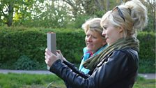 Clare Balding with Vicky Beeching