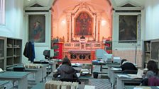 Music and the Catholic Church still work together in Naples. A chapel in the the Duomo di Napoli doubles up as a reading-room.