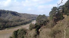 View down the gorge, towards Avonmouth