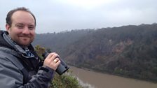 Naturalist and Birder Ed Drewitt, searching for the elusive Peregrins