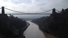 View towards the Clifton Suspension Bridge