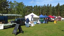 Next it was off to a farmers' market on the Sandringham estate