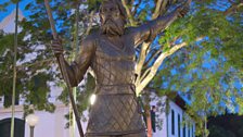 Statue in Itu of Bandeirante Domingos Fernandes