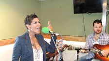 Denise Pearson sang live for Sir Terry Wogan in Studio 6C