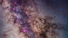 Milky Way: Star Clouds and Dark Nebulae