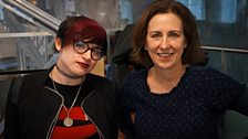 Kirsty with blogger and journalist Laurie Penny