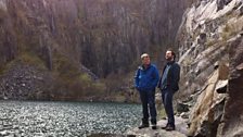 Dave Holmes in the quarry at Llanberis in North Wales