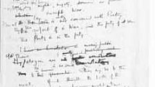 Image from  Wilfred Owen's notebook