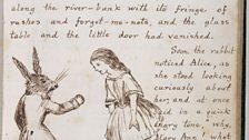 A page from Alice's Adventures Under Ground manuscript by Lewis Carroll