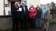 Liam with members of Doagh Ancestry where William Galt opened the first Sunday School