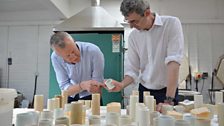 John Wilson and Edmund de Waal in the studio