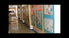 Real school corridor.