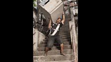 Rocky Luis Dos Santos Ferreira, a delivery man in the favela of Cantagalo...