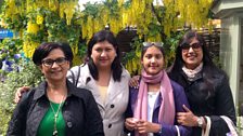 Mum and me: Shaliza Lutchmansingh with daughters Charmaine and Anisa, and granddaughter Anja Sadeek