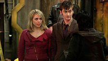 The Doctor, Rose and Danny.